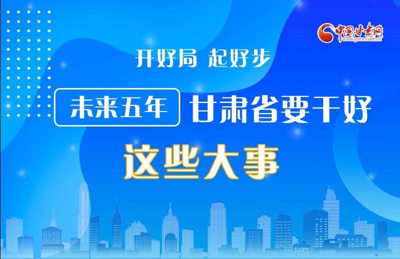 圖解丨開好局 起好步 未來五年甘肅省要干好這些大事！