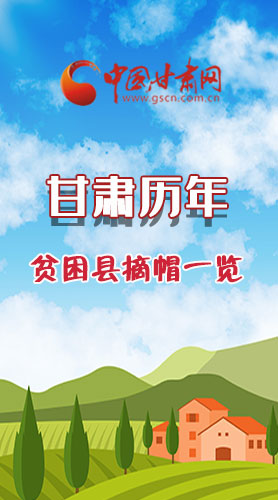 長圖|75→0，一圖回顧甘肅貧困縣摘帽時(shí)間