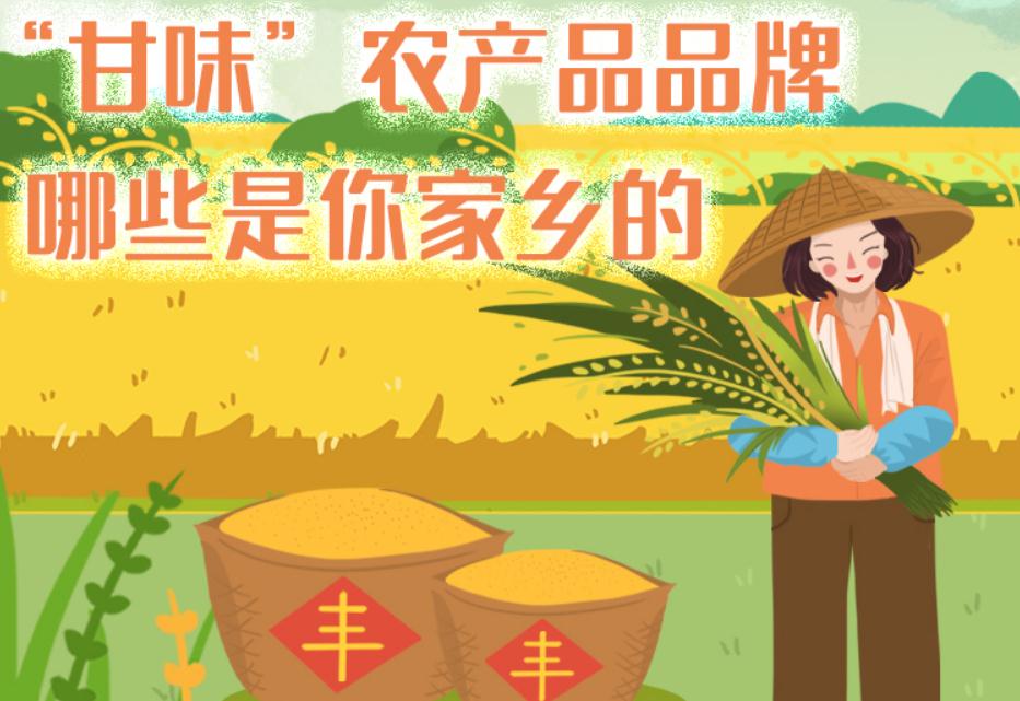 一圖帶你了解“甘味”農(nóng)產(chǎn)品品牌 ，哪些是你家鄉(xiāng)的？