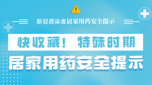 海報|快收藏！特殊時期，居家用藥安全提示→