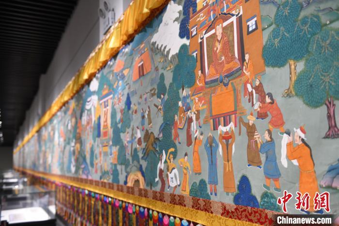 8月20日，“塔影河聲吉祥千年——涼州會盟暨蘭州與武威文物聯(lián)展”在蘭州市博物館開展。戴文昌 攝