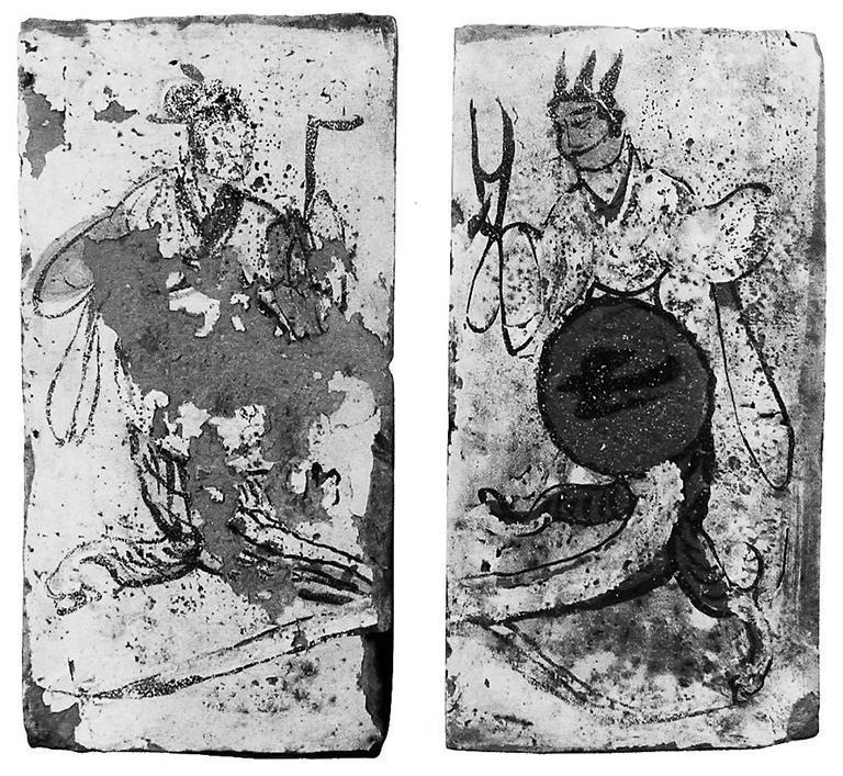 高臺(tái)縣博物館藏魏晉墓出土的女媧、伏羲畫像磚